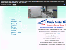 Tablet Screenshot of nordicdental.com